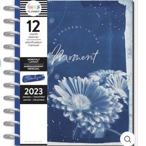 2023 Cyanotype Happy Planner - Big Monthly Layout - 12 Months